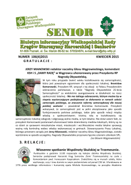 senior 106(4)2015 - Hufiec Związku Harcerstwa Polskiego w Koninie