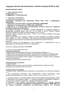 Zapytanie ofertowe dla zamówienia o wartości powyżej