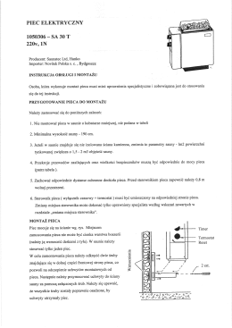 piec elektryczny 1050306 -=- sa 30 t 220v, in