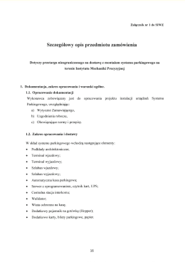 Załącznik nr 1 do SIWZ - SOPZ - Instytut Mechaniki Precyzyjnej