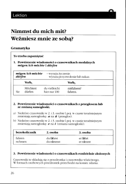 Nimmst du mich mit? Weżmiesz mnie ze sobą?