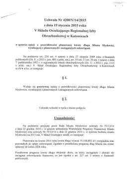 Uchwała Nr 4200/V/14/2015