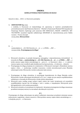 Umowa (pdf ~160Kb) - ZZION BATORY Sp. z o.o.