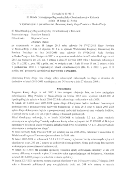 - - -- Uchwała Nr 20 /2015 III Składu Orzekającego Regionalnej Izby