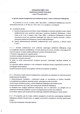 treść Zarządzenia - Strzelce Opolskie