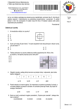 Strona 1 z 5 Zadania po 3 punkty 1. Ile kwadratów widzisz na