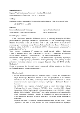 informacja o oddziale - Spółka Restrukturyzacji Kopalń S.A.