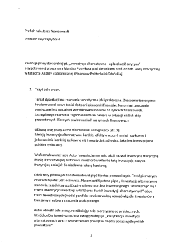 Recenzja prof. dr hab. Jerzy Nowakowski