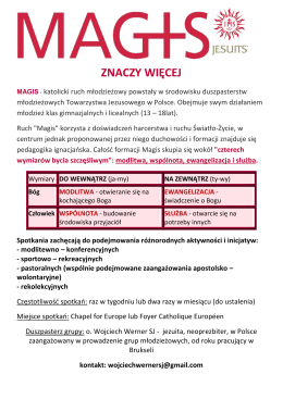ZNACZY WIĘCEJ - Sekcja Polska Katolickiego Centrum