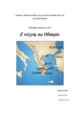 Z wizytą na Olimpie - Szkoła Podstawowa im. Janusza Korczaka w