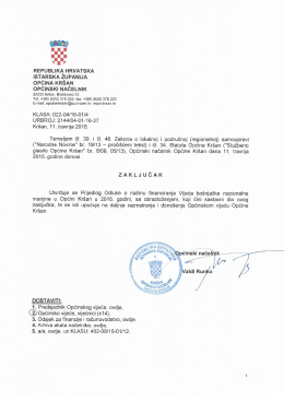 Odluka - financiranje BNM 2016