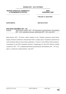 ACP-UE 2112/16 ACP/21/003/16 em/IC/jnk 1 Rada ministrov AKT