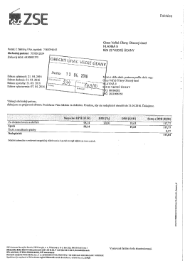 Page 1 Faktúra Obec Veľké Úľany Obecný úrad HLAVNÁ 9 Porad. č