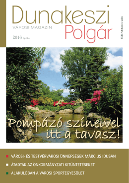 Dunakeszi Polgár 2016.04.