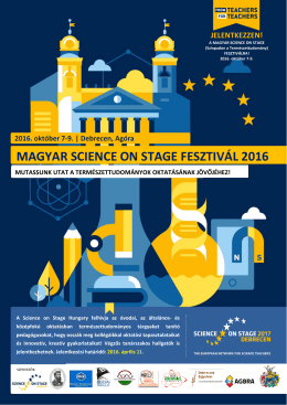 Magyar Science on Stage Fesztivál 2016