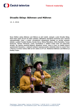 Tiskové materiály Divadlo Sklep: Böhmen und