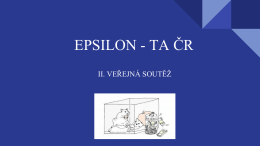 EPSILON - TA ČR