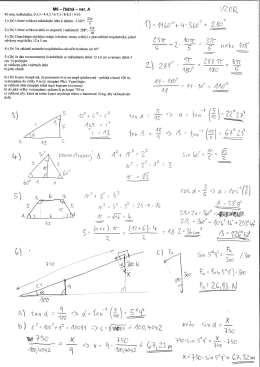 Page 1 M6 &ndash; ř&aacute;dn&aacute; &ndash; var. A 40 min, kalkulačka, 0-3,5 / 4-5,5 / 6