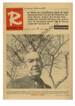časopis Českoslovenký rozhlas