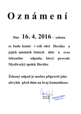 Svoz železn&eacute;ho &scaron;rotu