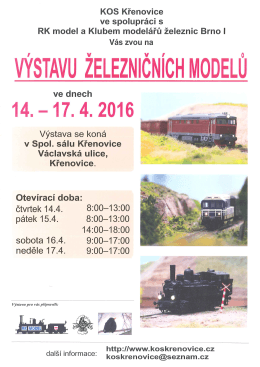 Výstava železničních modelů