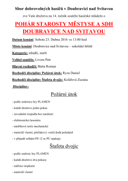 OZ soutěž Doubravice nad Svitavou 23.4.2016