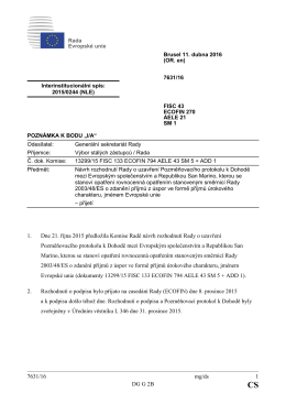 7631/16 mg/ds 1 DG G 2B 1. Dne 21. října 2015 předložila Komise