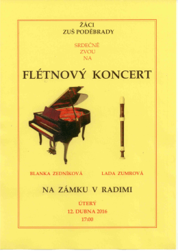 Flétnový koncert 12 04 2016