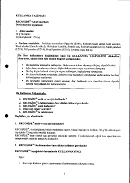 recoside-025-merhem-d950 kullanma talimati