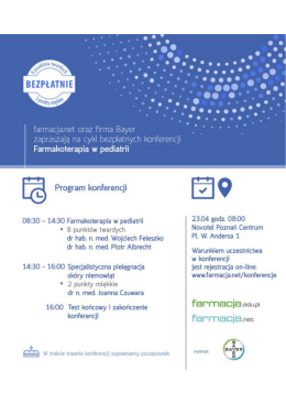 farmacjanet oras firma Bayer c&mdash;aprassają na cykl hespiatnych