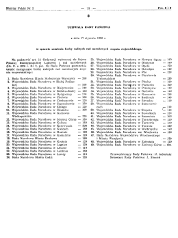 Page 1 Monitor Polski Nr 2 Polskiej 1. | UCHWAŁA RADY