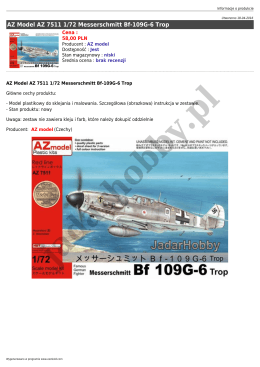 AZ Model AZ 7511 1/72 Messerschmitt Bf-109G-6 Trop