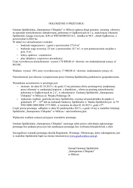 Ogłoszenie o drugim przetargu nieruchomości w Gądkowicach