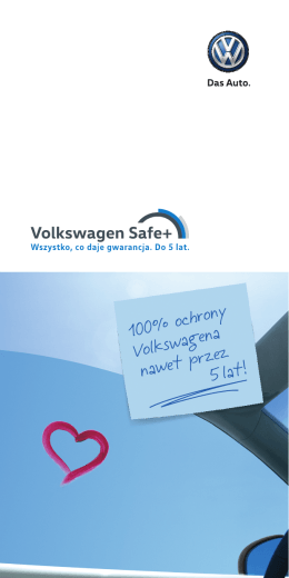 100% ochrony Volkswagena nawet przez 5 lat!