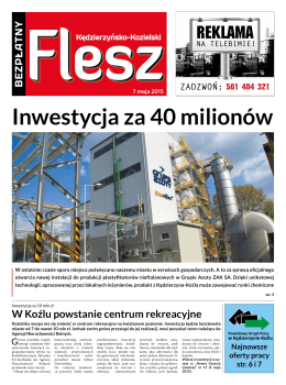 Inwestycja za 40 milionów - FLESZ Kędzierzyńsko