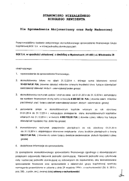sTANoWI sKo NIEZALEŻNEGO BIEGŁEGO REWIDENTA