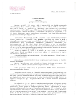 Olkusz. dnia (15.01.2016 r.