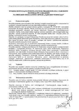Wymogi dotyczące stosowanych do projektowania i zabudowy