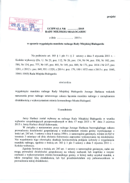 wygaśnięcie mandatu