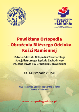 Program konferencji - Szpital Zachodni w Grodzisku Mazowieckim