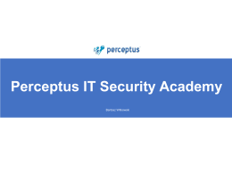 Perceptus IT Security Academy – wyklad 18.11.2015
