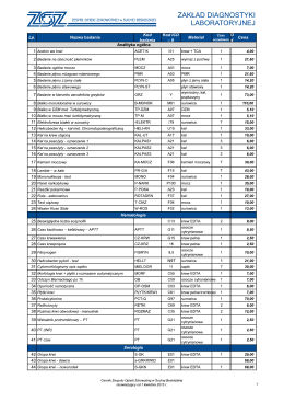 zakład diagnostyki laboratoryjnej