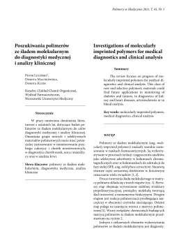 pełna wersja - pdf - Polimery w Medycynie