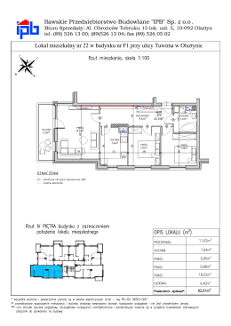 F1 budowlana mieszkanie nr 22