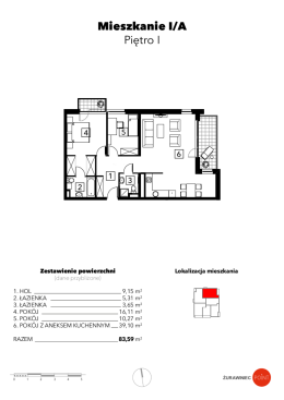 Mieszkanie IIA - Żurawiniec POINT