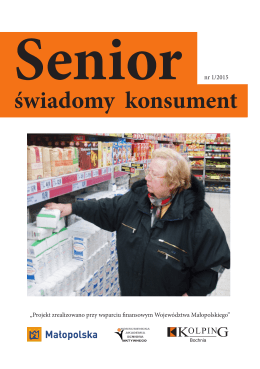 Senior - świadomy konsument