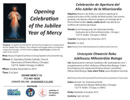 Opening Celebration Of Jubilee Year of Mercy (with Respect Life