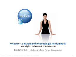 Awatary - uniwersalne technologie komunikacji na styku człowiek
