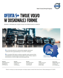 OFERTA 5+ TWOJE VOLVO W OOSKONAŁEJ FORMIE