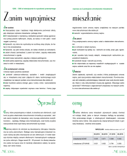 Zanim wynajmiesz mieszkanie